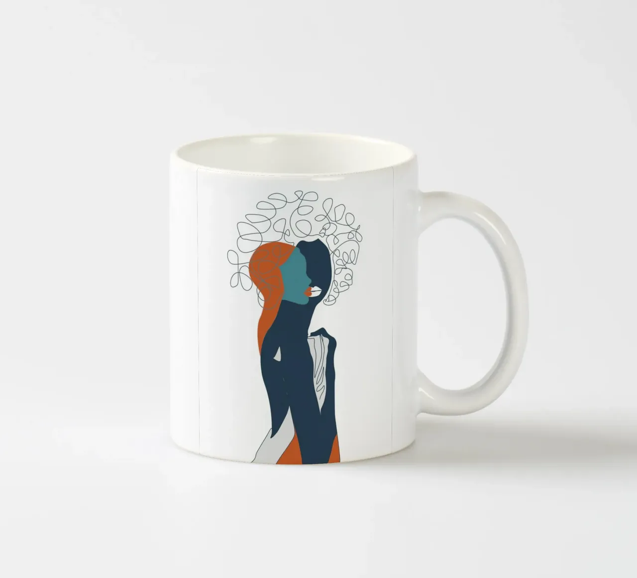 La dualità di lei tazza in ceramica da Urban Art Draw