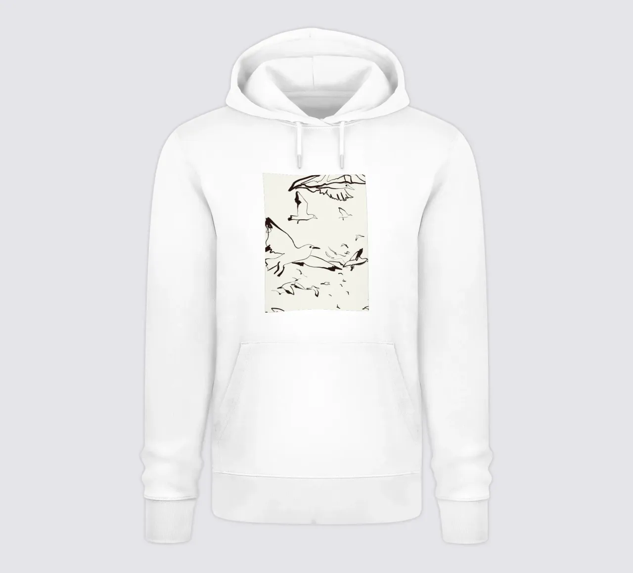 Uccelli felpa con cappuccio da Urban Art Draw