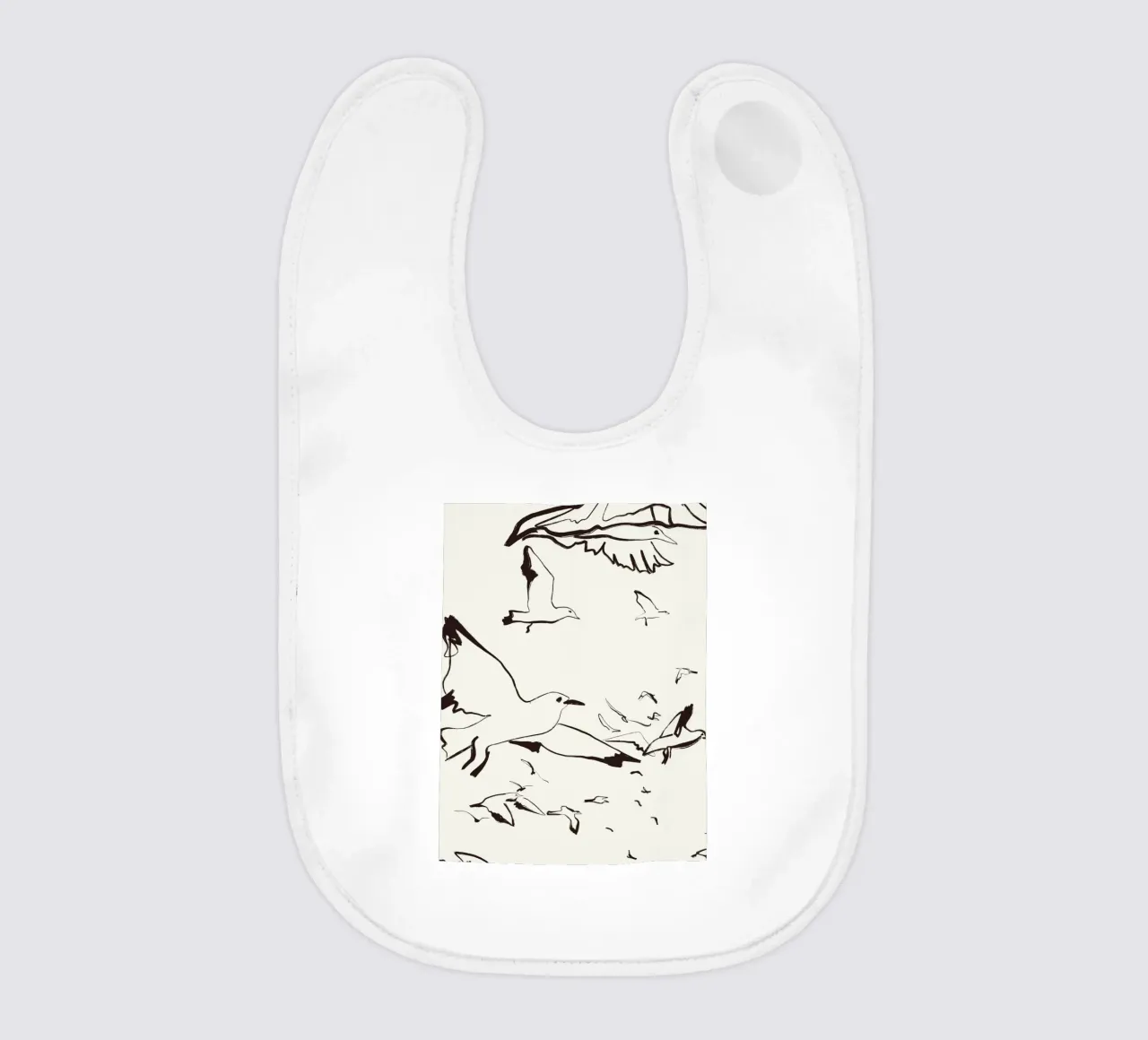 Birds baby bib by Urban Art Draw