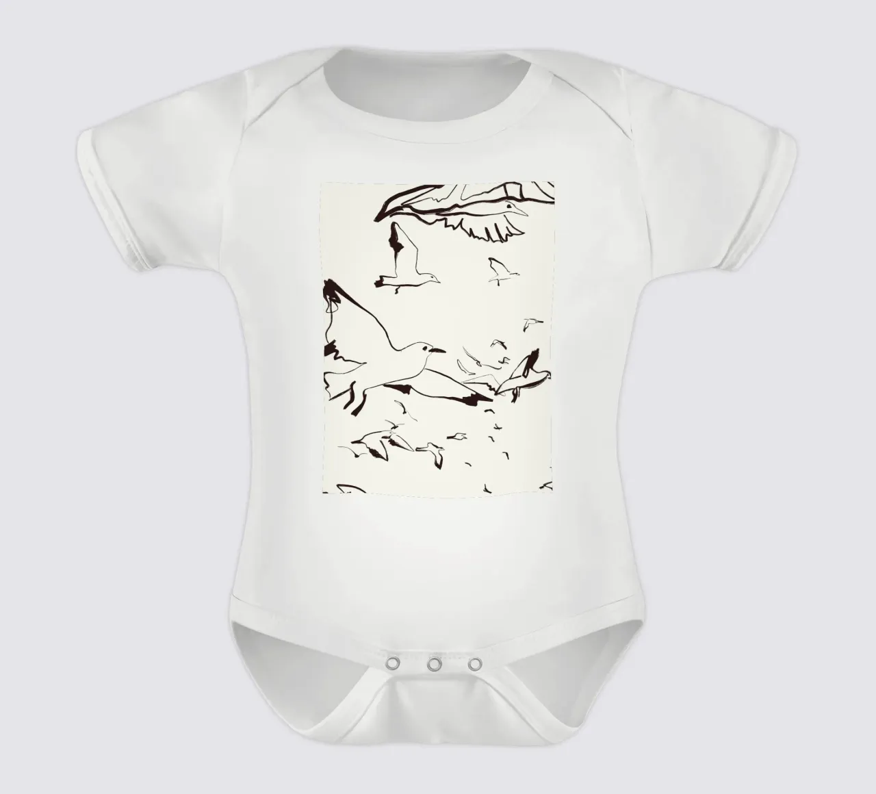 Oiseaux body bébé de Urban Art Draw