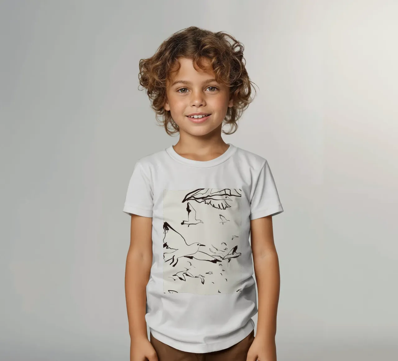 Birds t-shirt bambini da Urban Art Draw