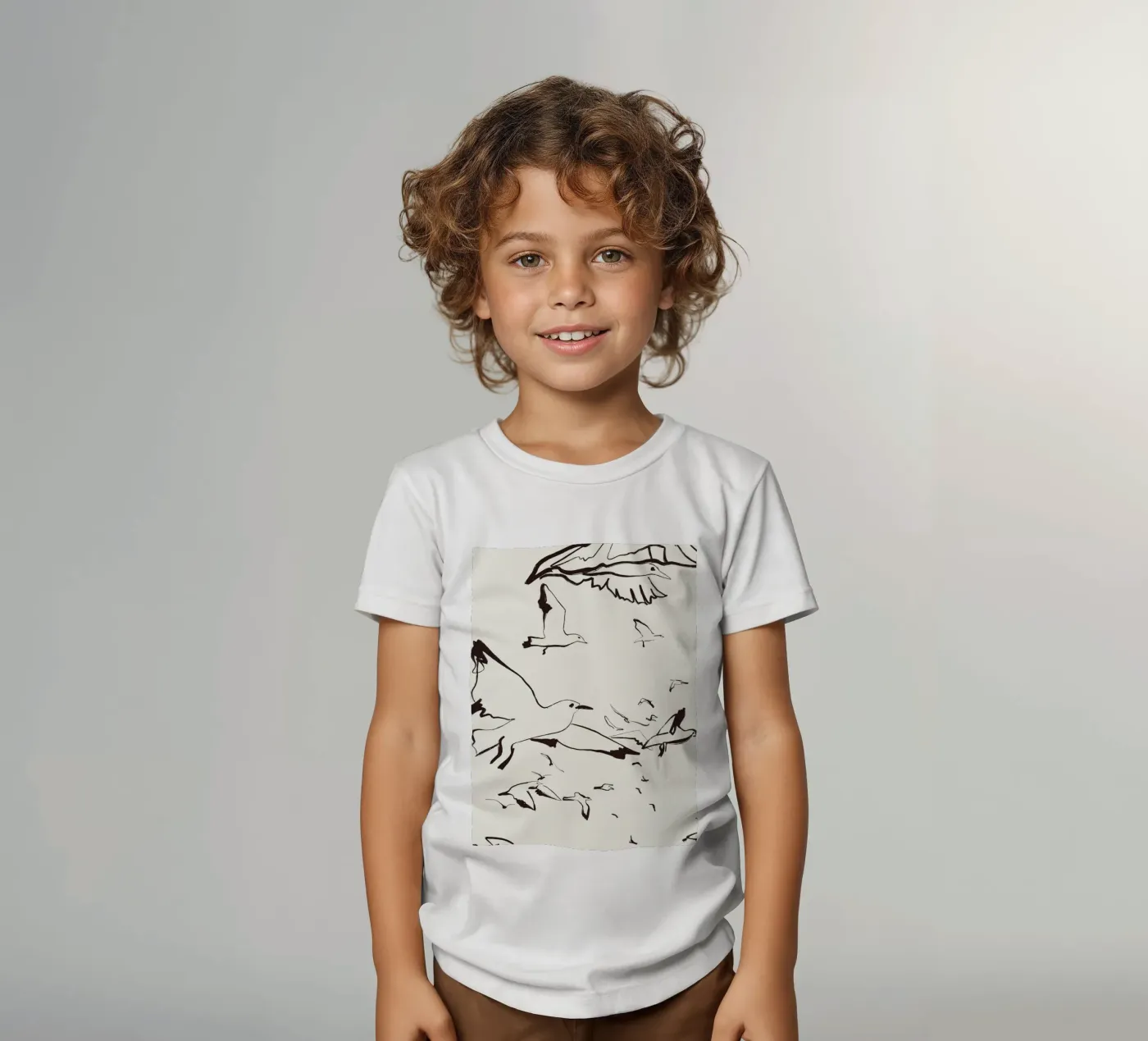 Birds t-shirt bambini da Urban Art Draw