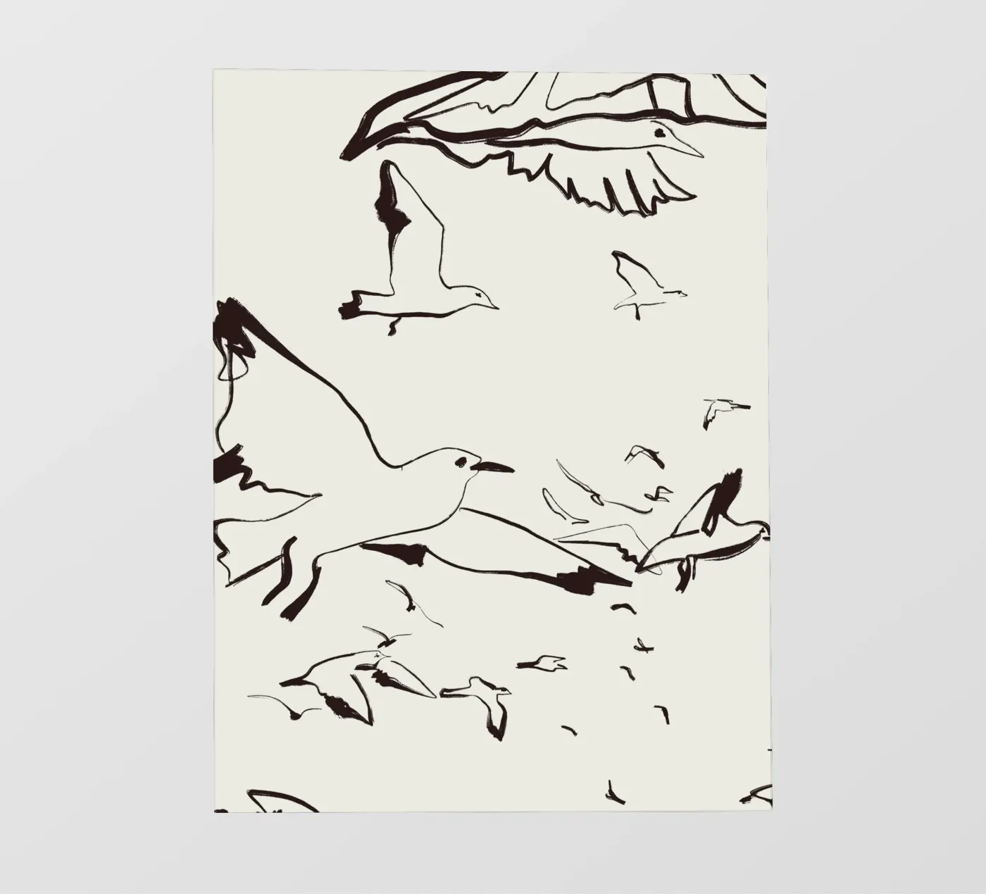 Vogels fotobehang van Urban Art Draw