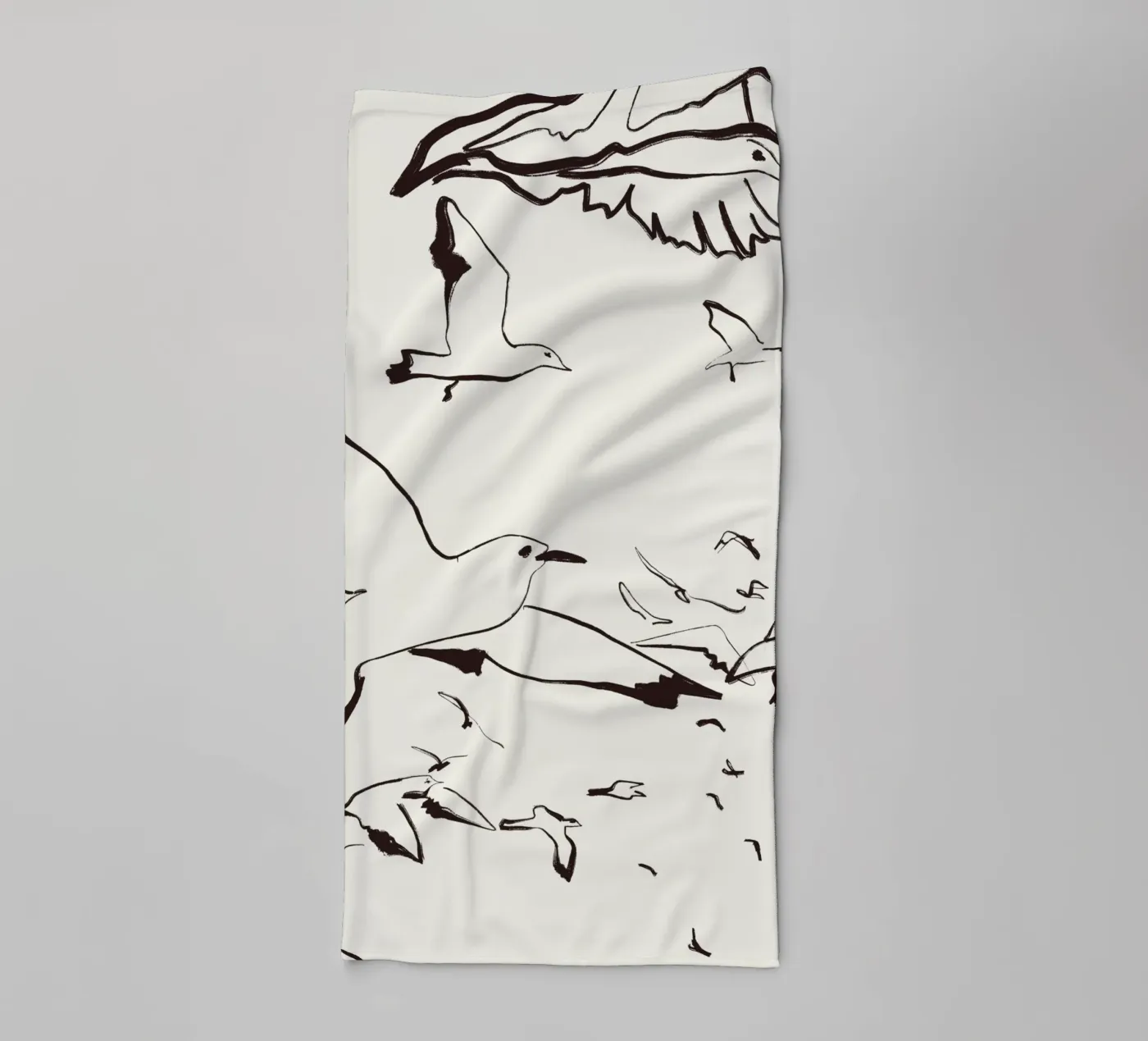 Birds towel by Urban Art Draw