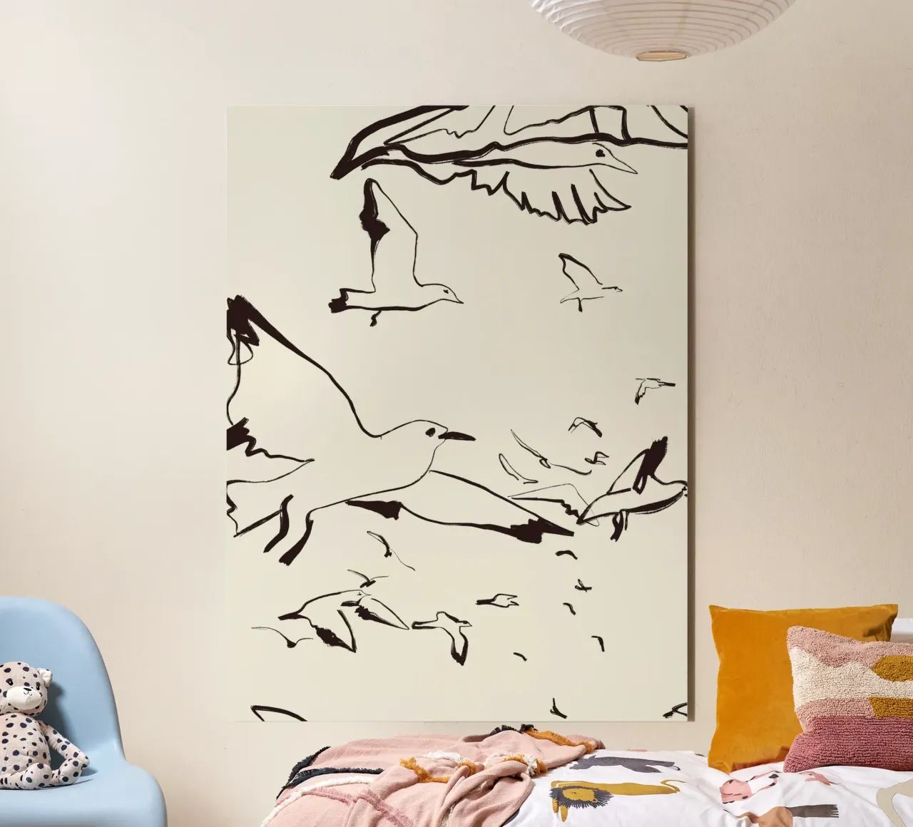 Uccelli pannello forex da Urban Art Draw