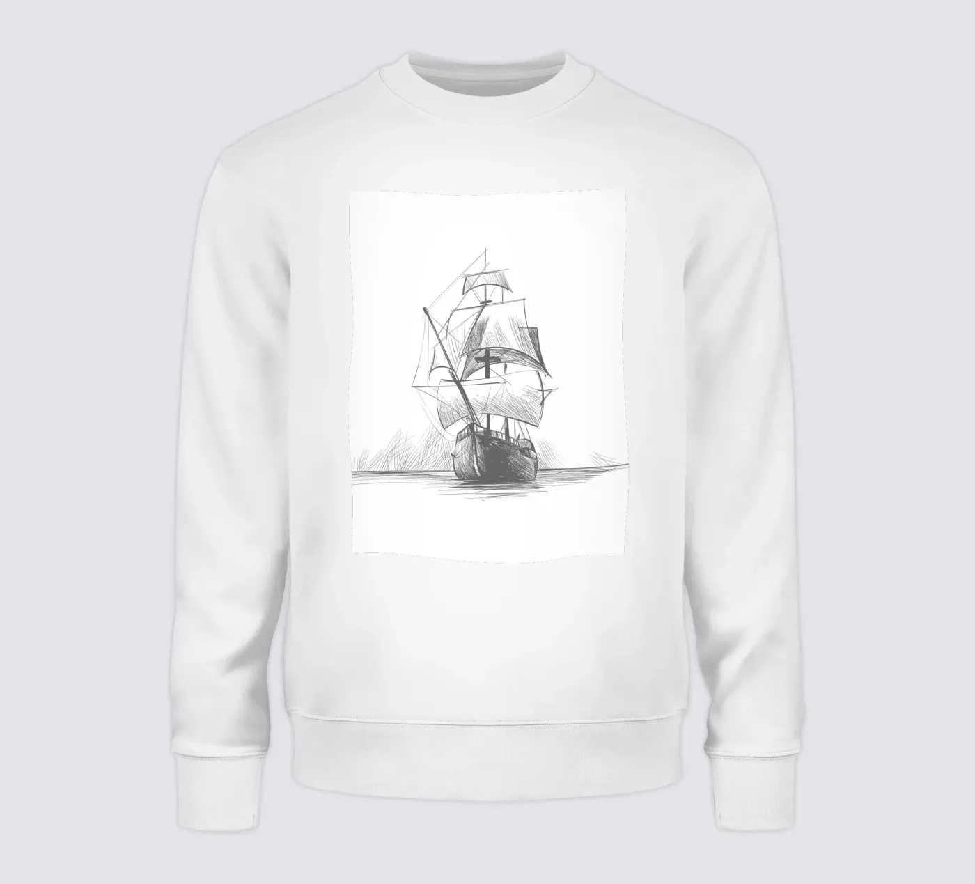Nave a vela felpa da Urban Art Draw
