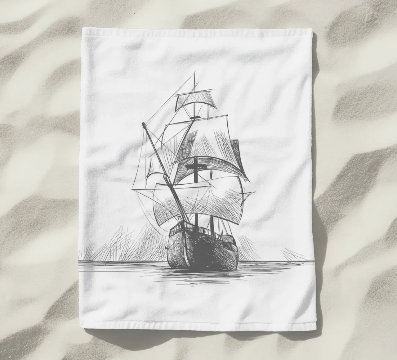 Nave a vela telo mare da Urban Art Draw