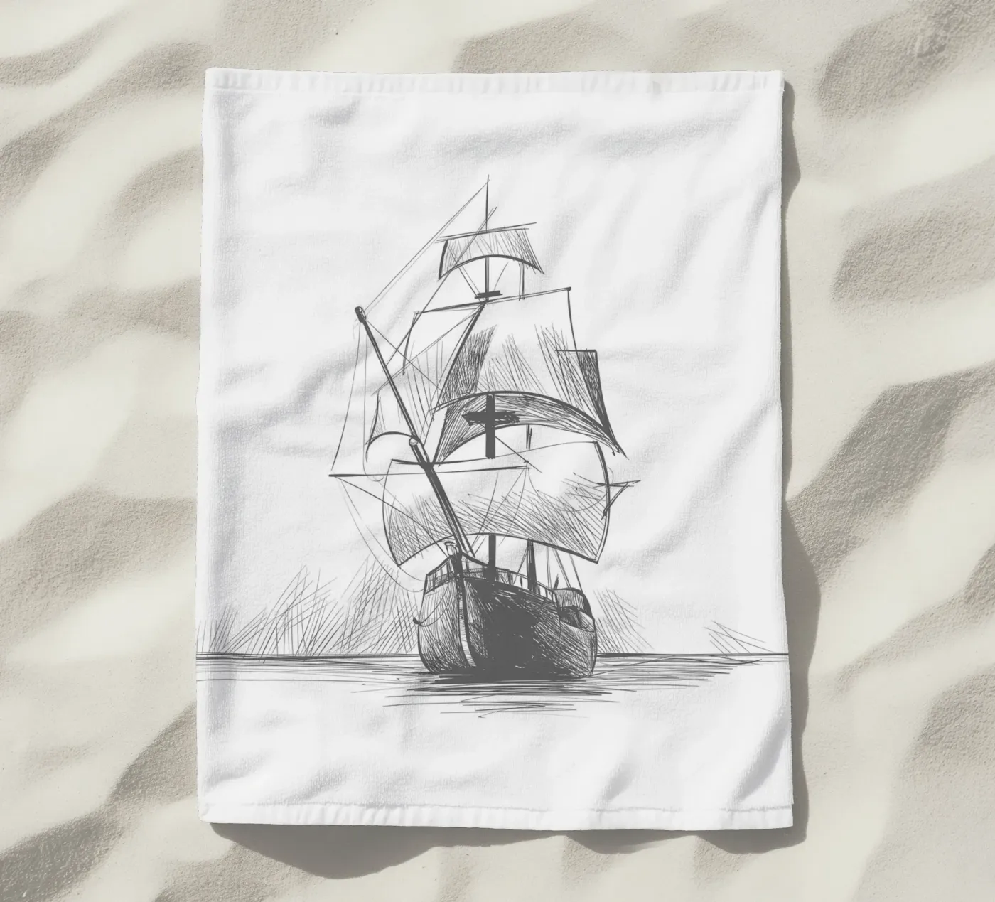 Nave a vela telo mare da Urban Art Draw