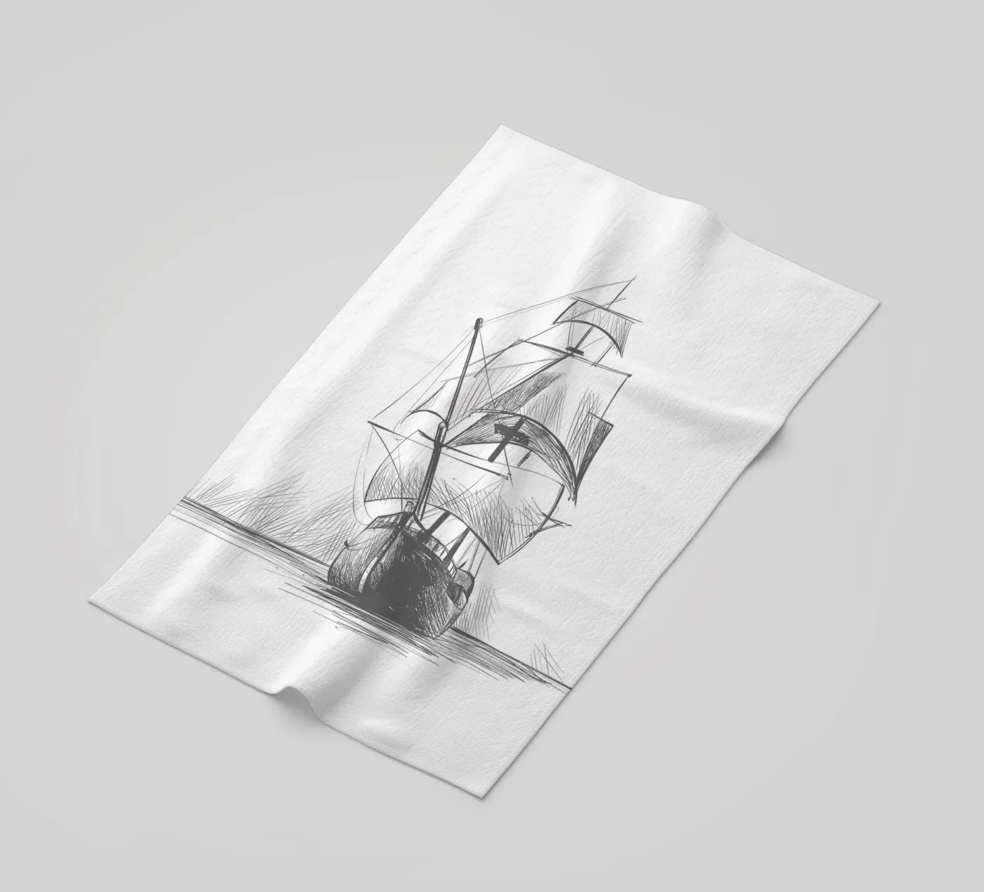 Nave a vela telo mare da Urban Art Draw