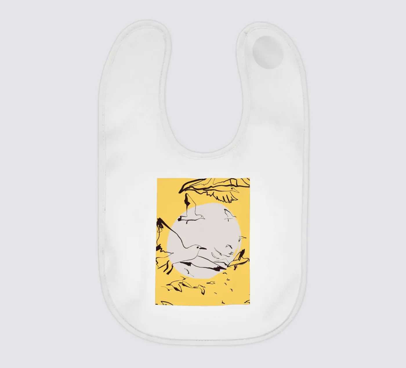 Birds baby bib by Urban Art Draw