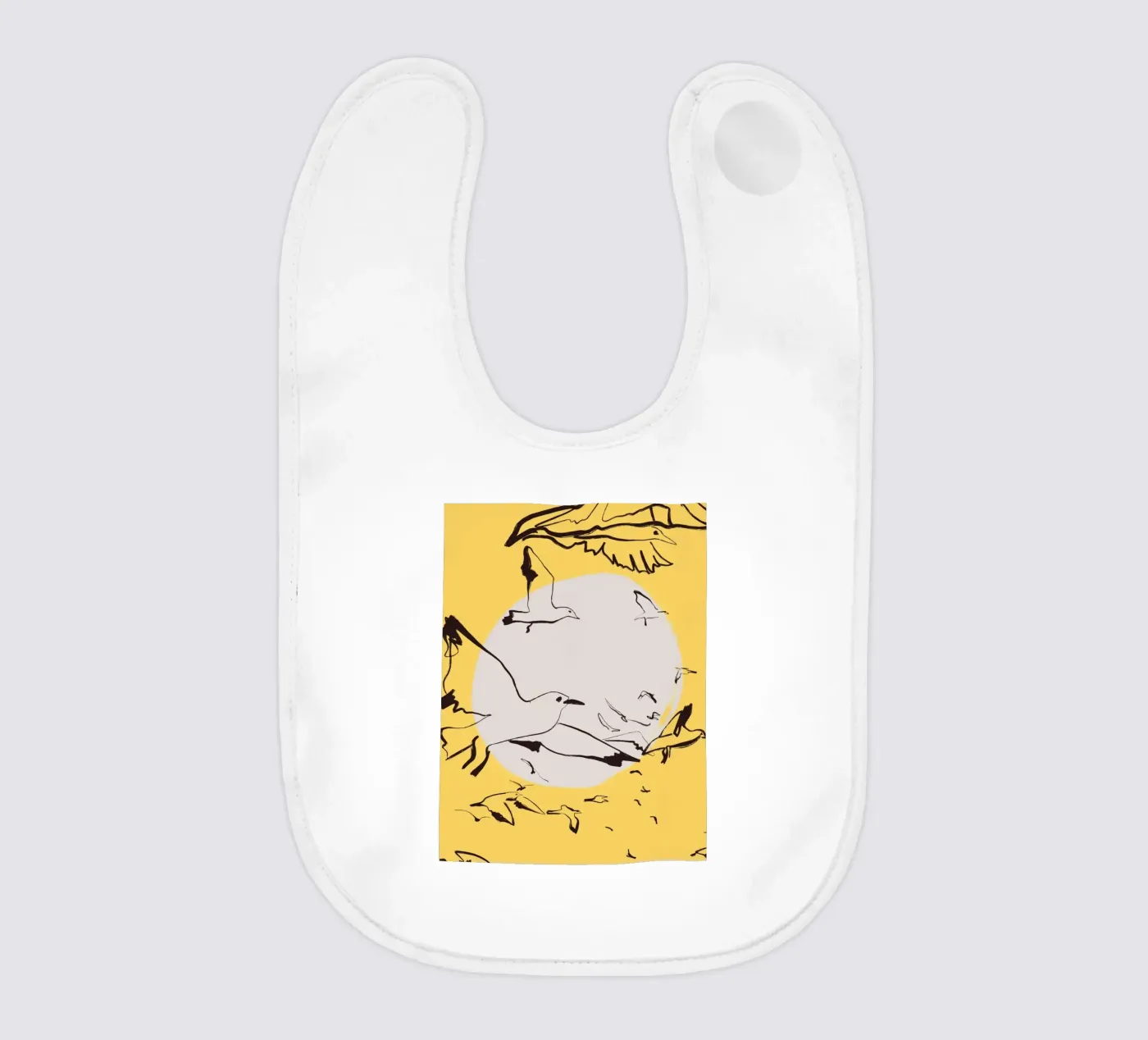 Birds baby bib by Urban Art Draw