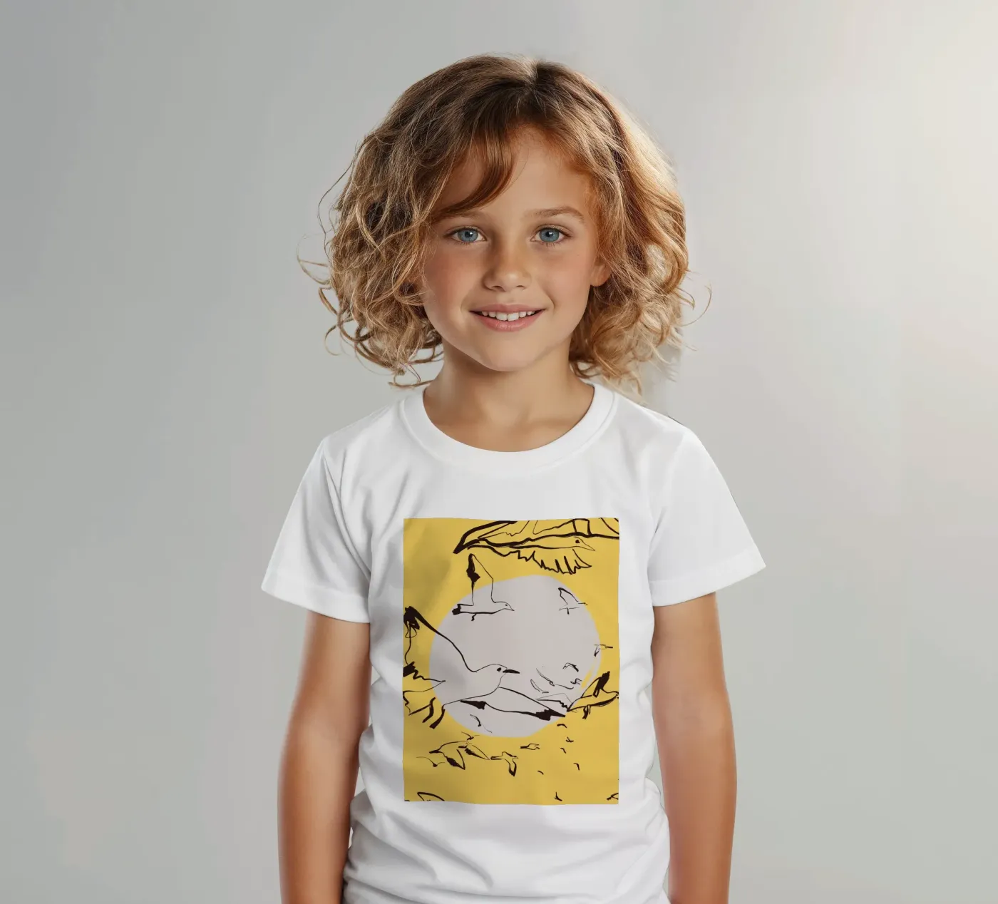 Birds t-shirt bambini da Urban Art Draw