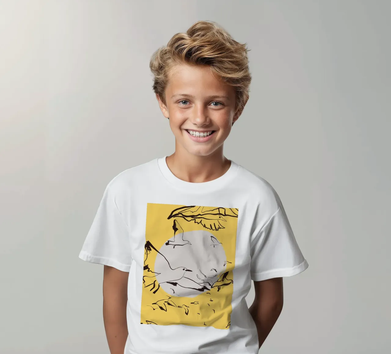 Uccelli t-shirt bambini da Urban Art Draw