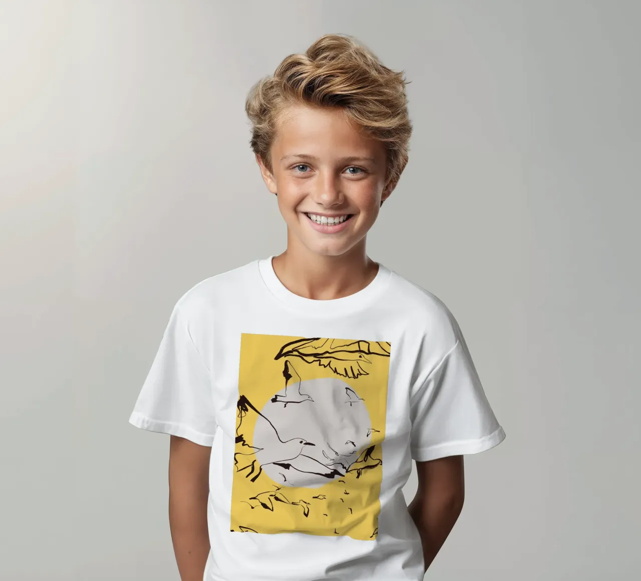 Uccelli t-shirt bambini da Urban Art Draw