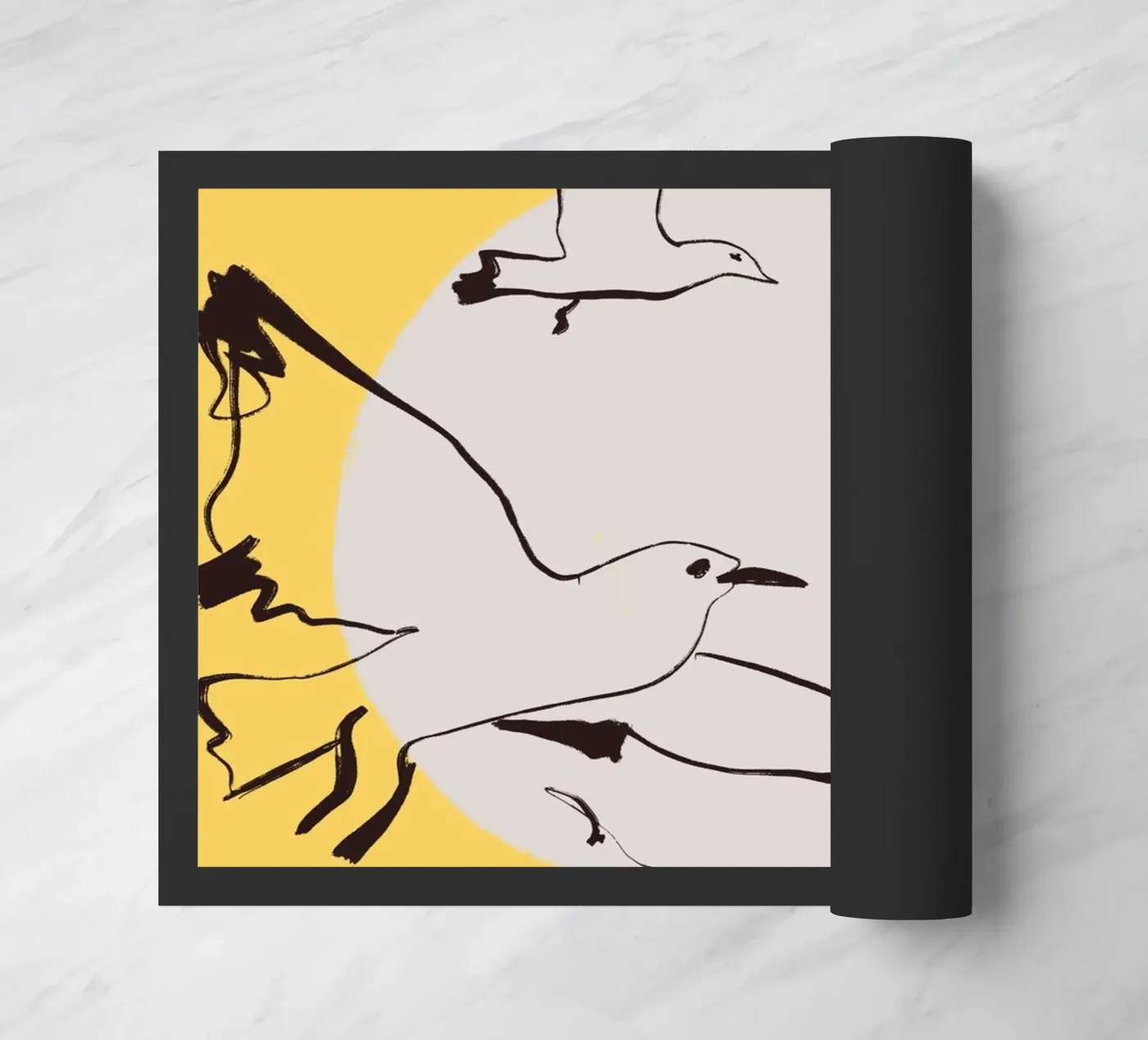 Birds Fußmatte von Urban Art Draw