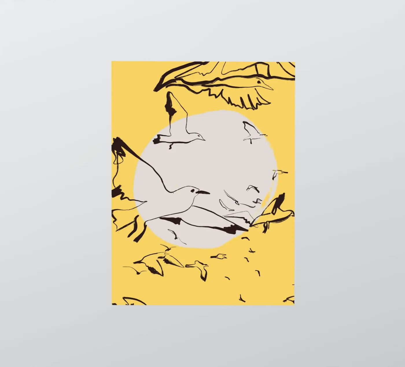 Vogels sticker van Urban Art Draw