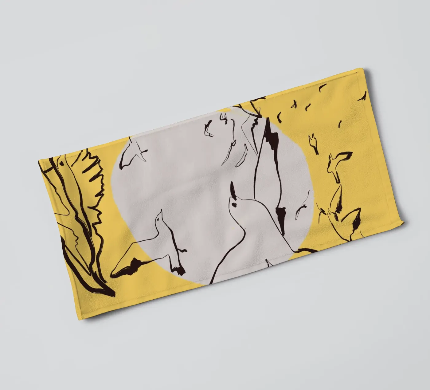 Oiseaux serviette de bain de Urban Art Draw