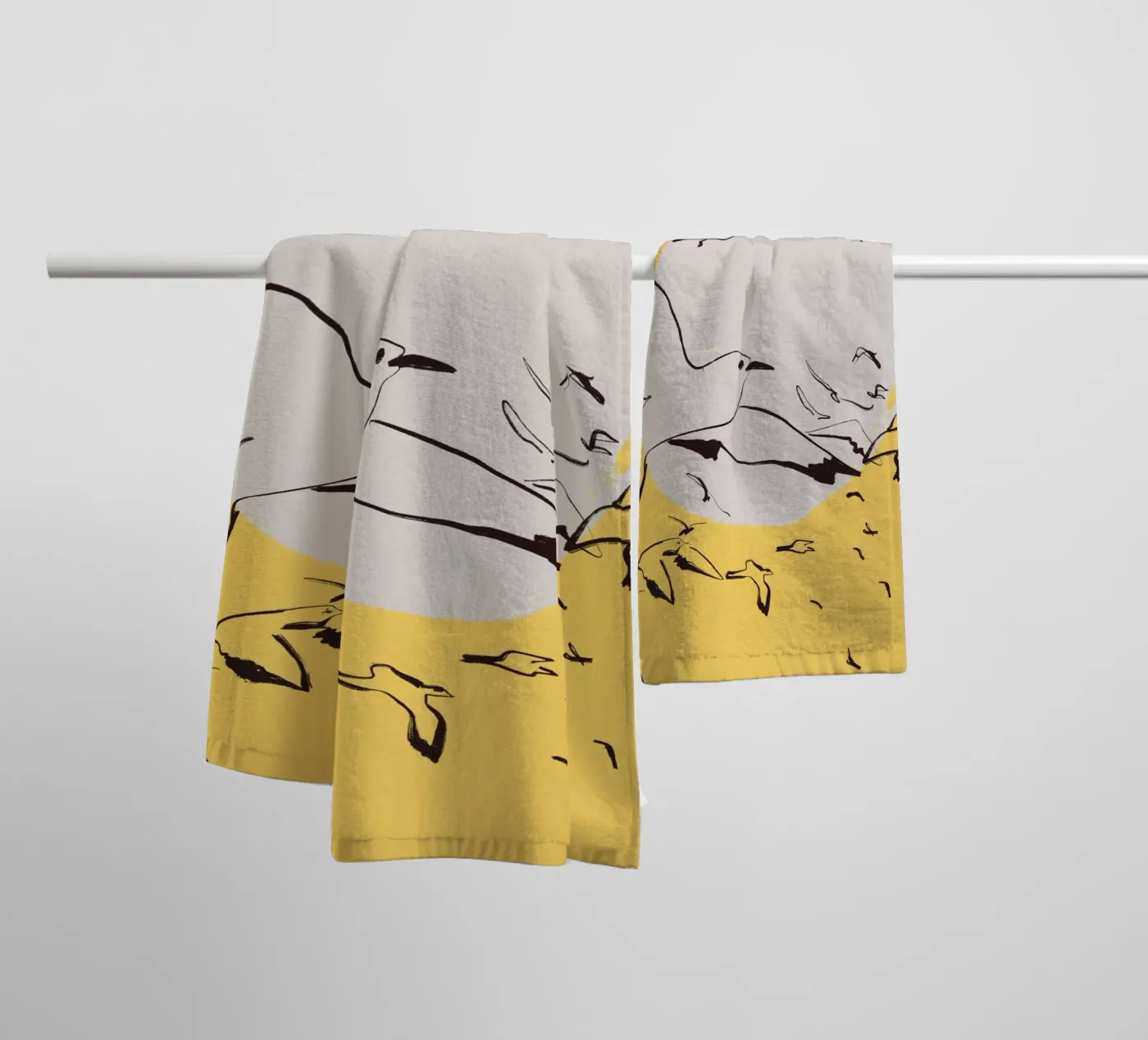 Oiseaux serviette de bain de Urban Art Draw