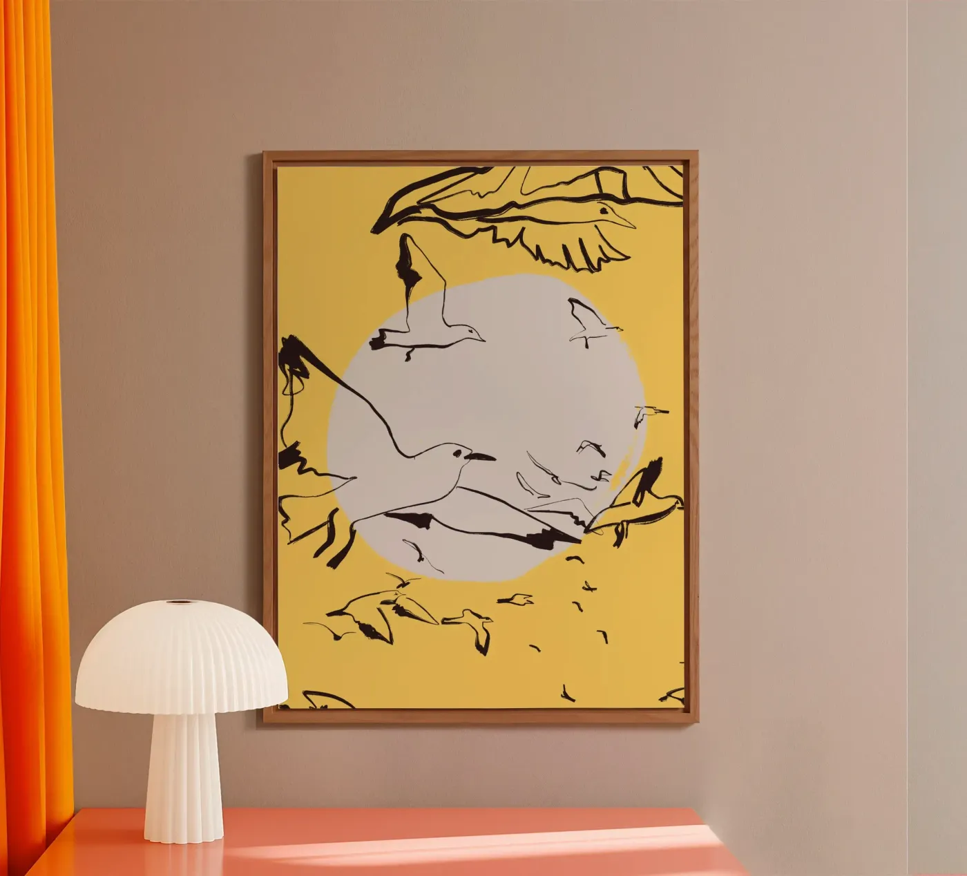 Birds pannello forex da Urban Art Draw