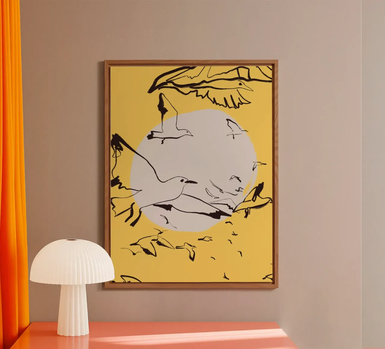 Birds pannello forex da Urban Art Draw