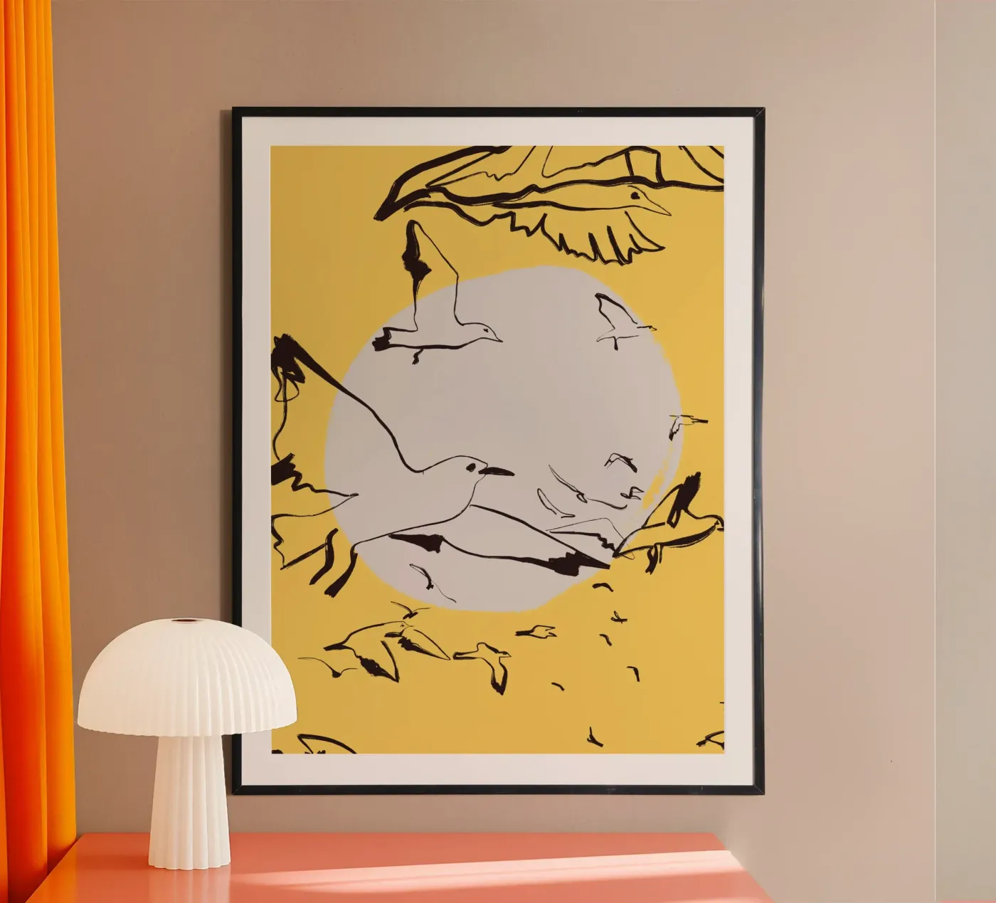 Birds poster van Urban Art Draw