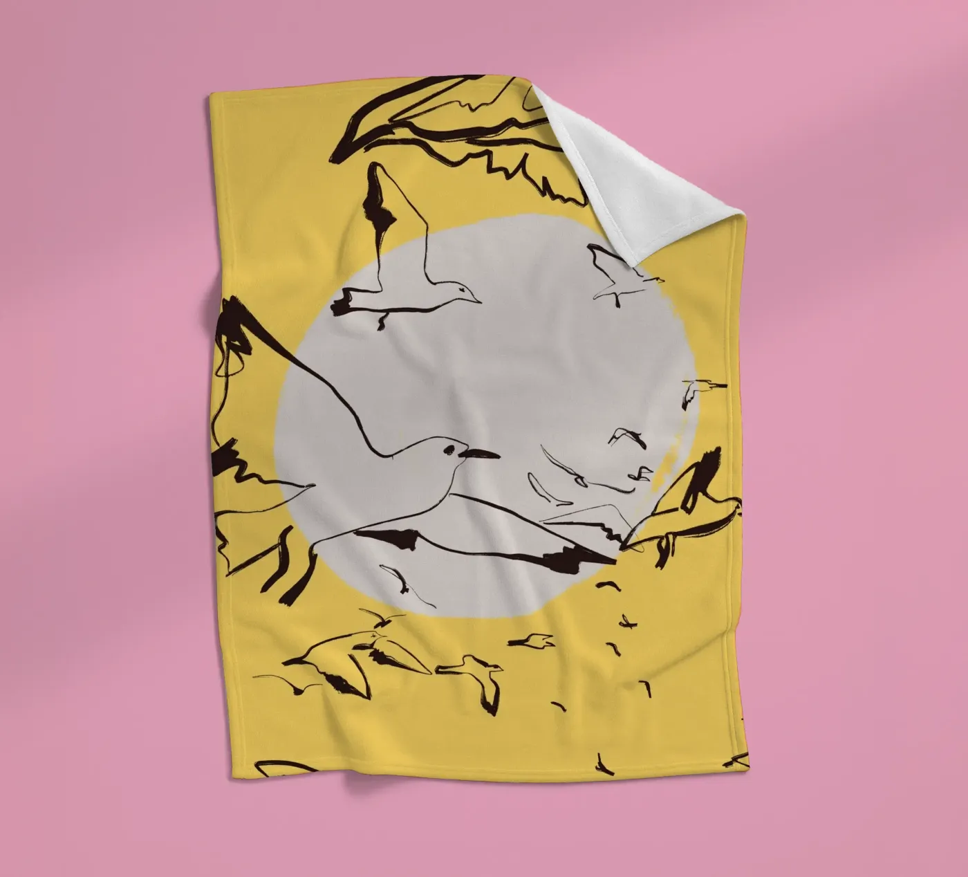 Vogels fleecedeken van Urban Art Draw