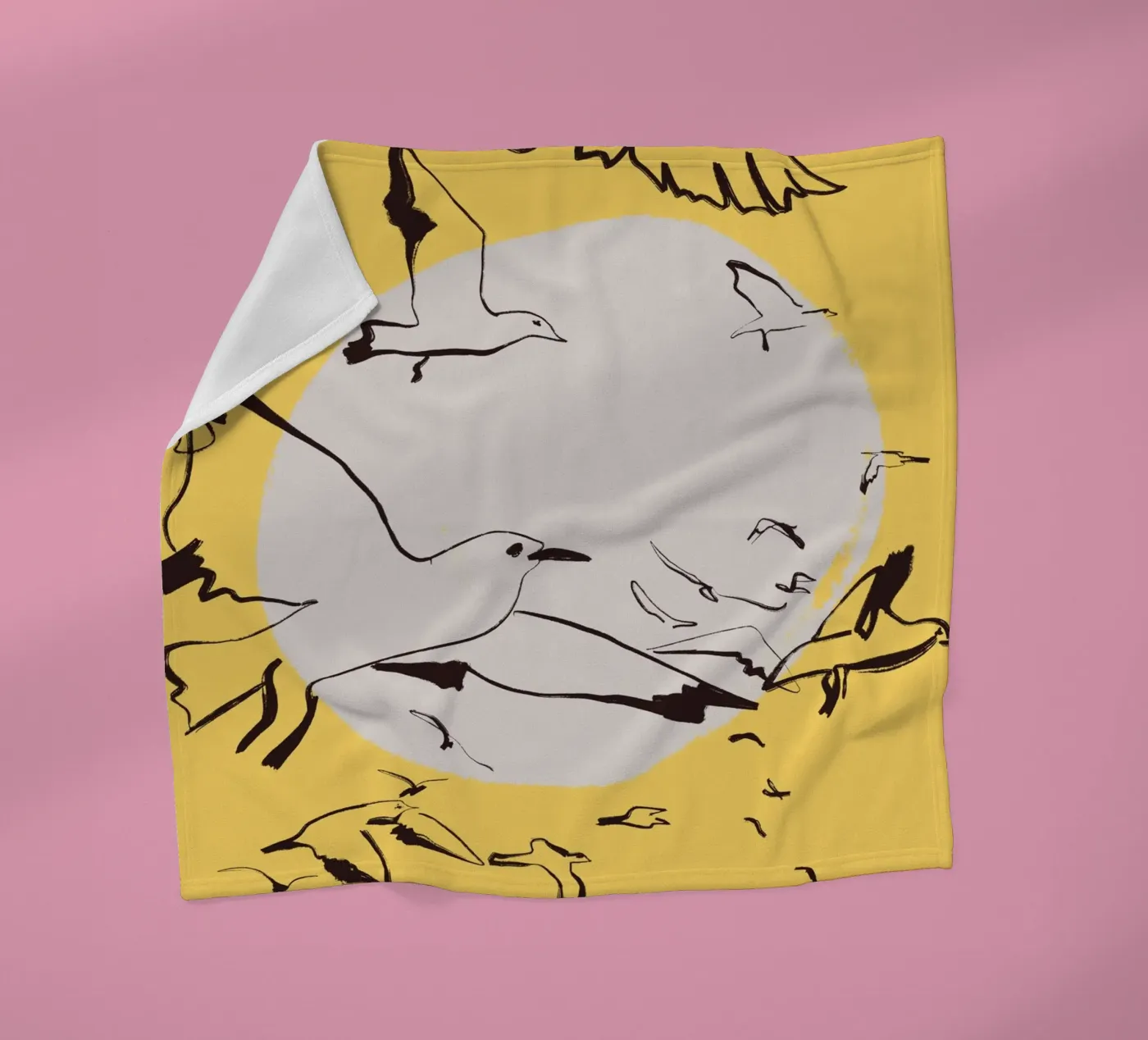 Vogels fleecedeken van Urban Art Draw