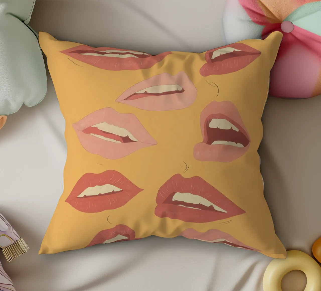 Labbra giocose cuscino da ThingDesign