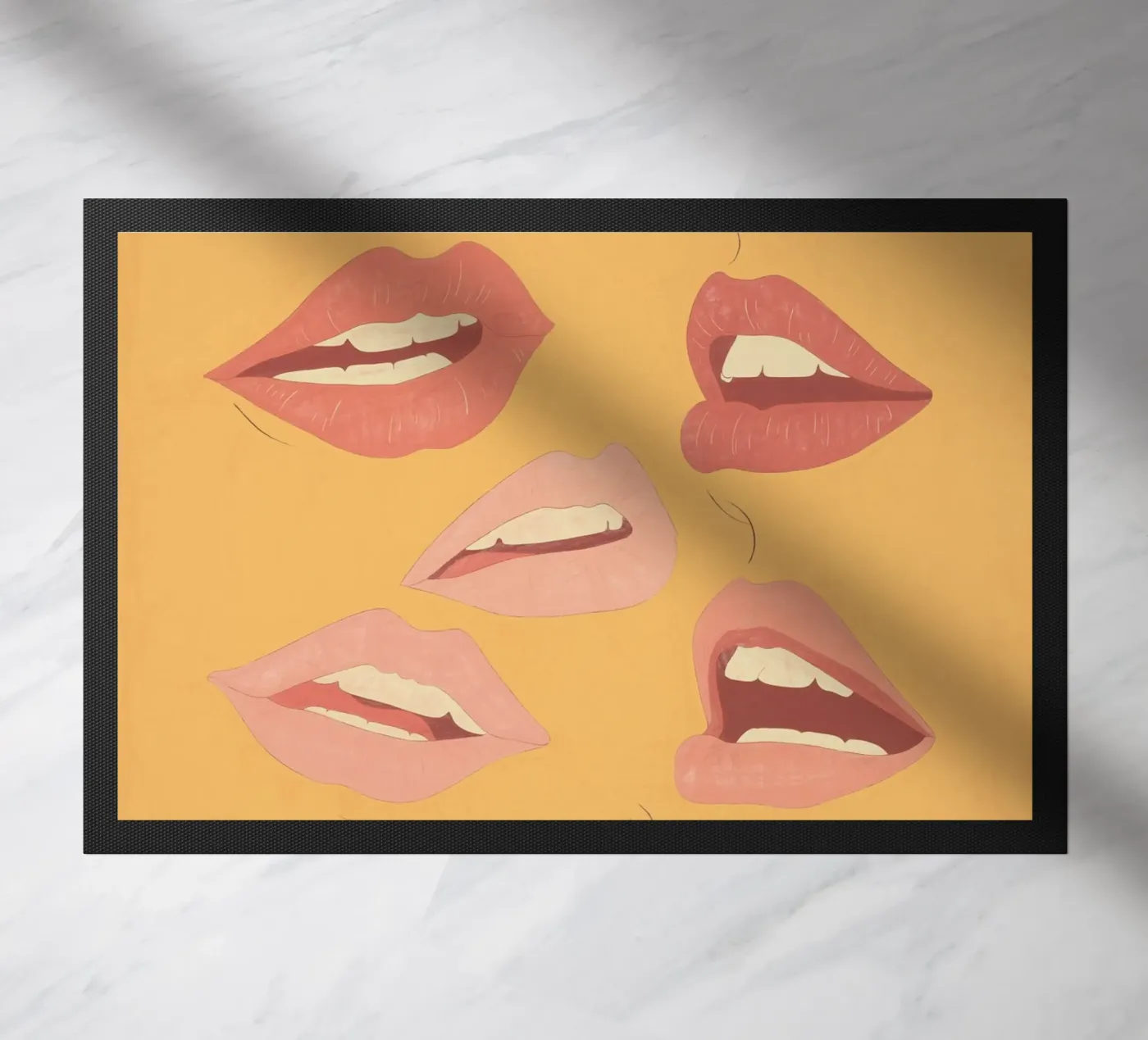 Playful Lips deurmat van ThingDesign