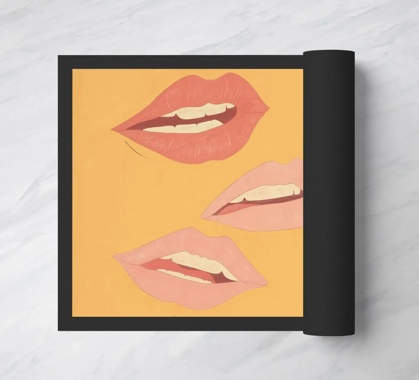 Playful Lips deurmat van ThingDesign