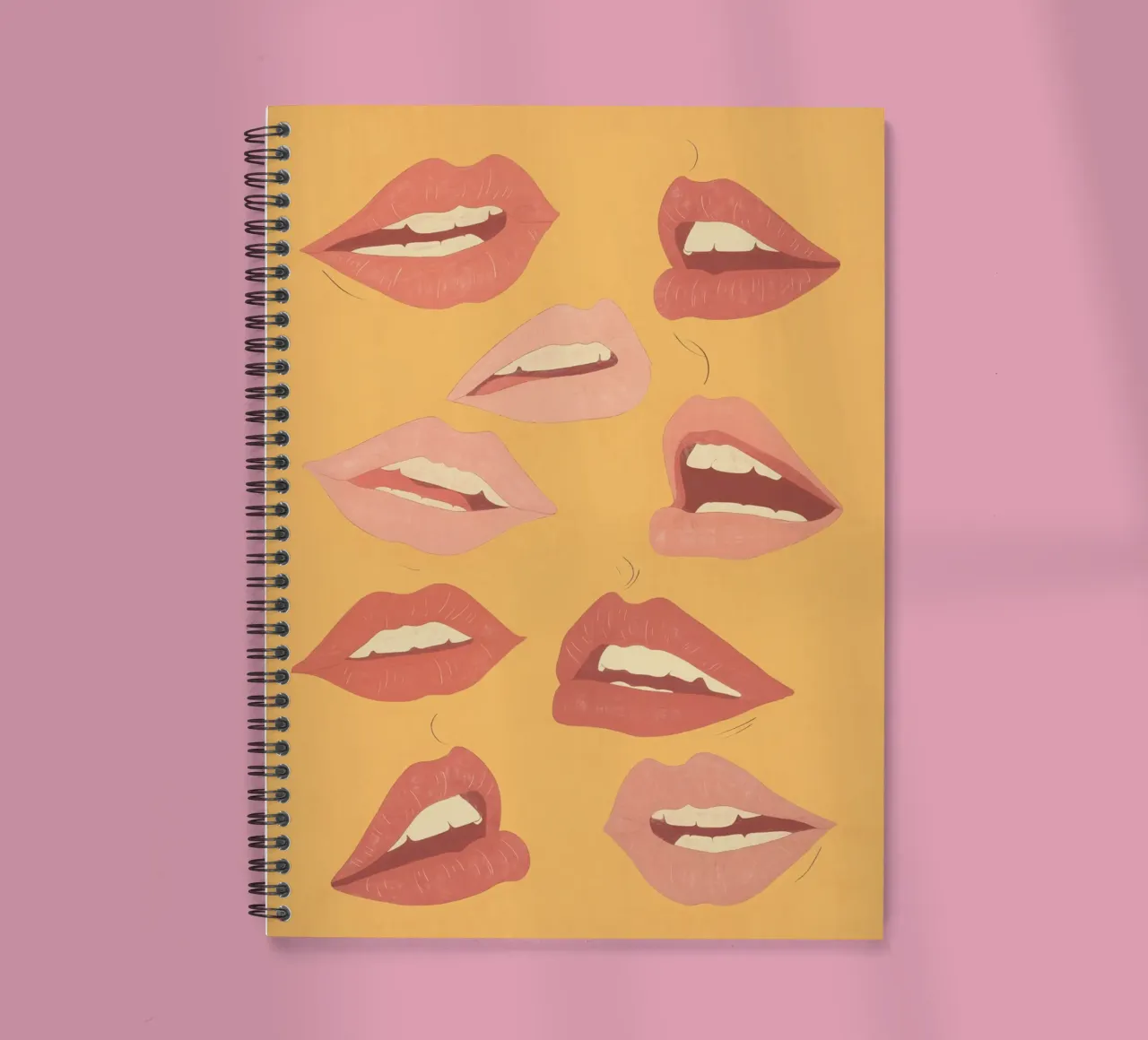 Verspielte Lippen Ringbuch von ThingDesign