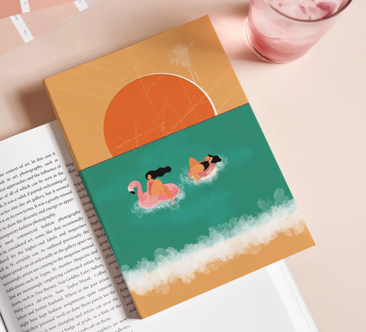 Floating in Paradise notebook by Urban Art Draw