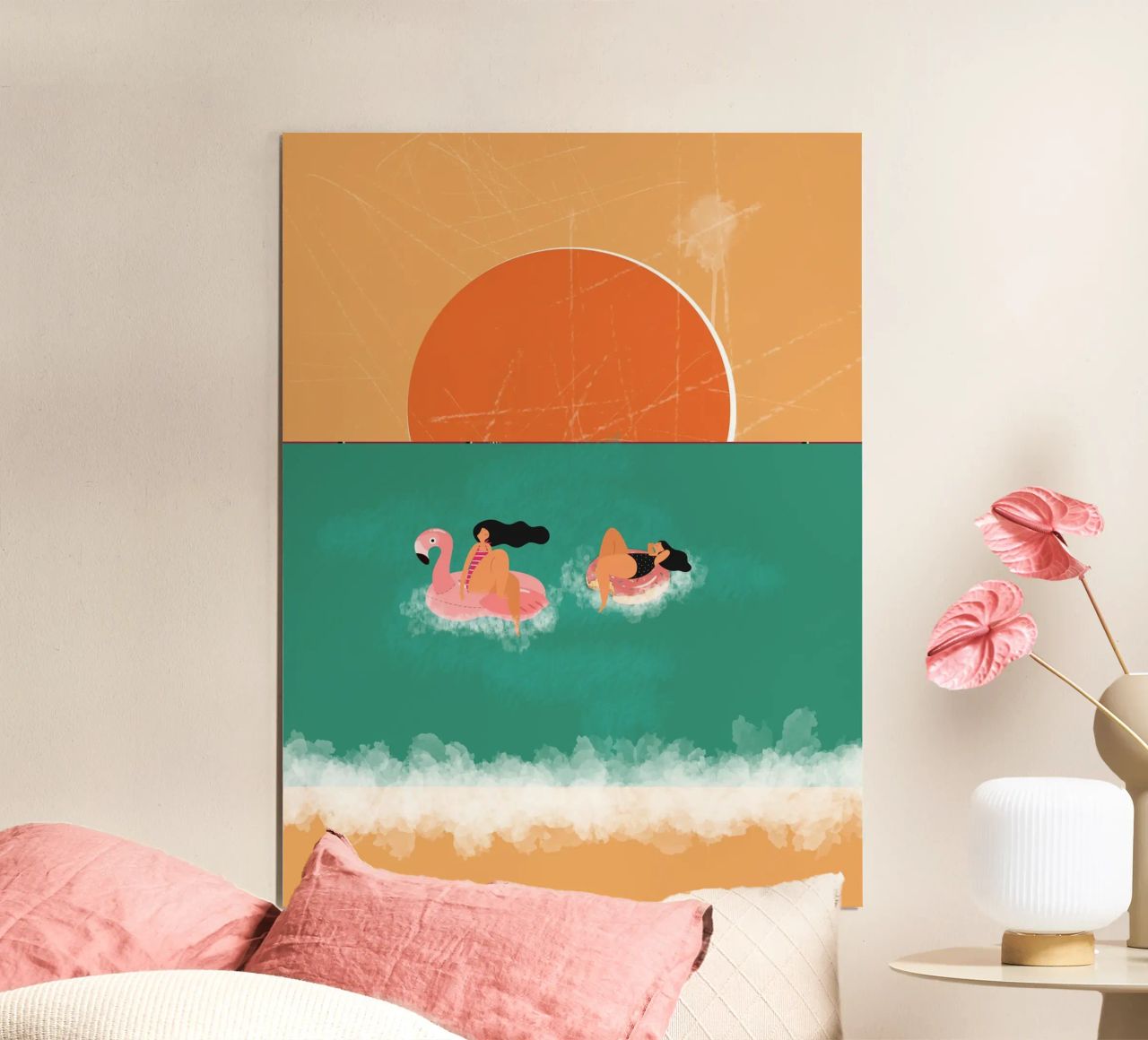 Schweben im Paradies Poster von Urban Art Draw