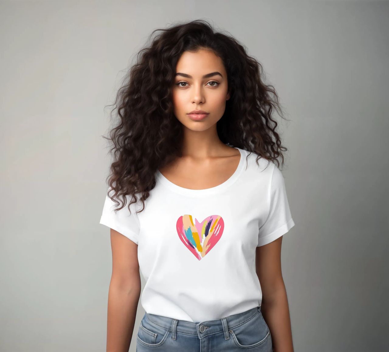Liefde dames t-shirt getailleerd van HookASmile