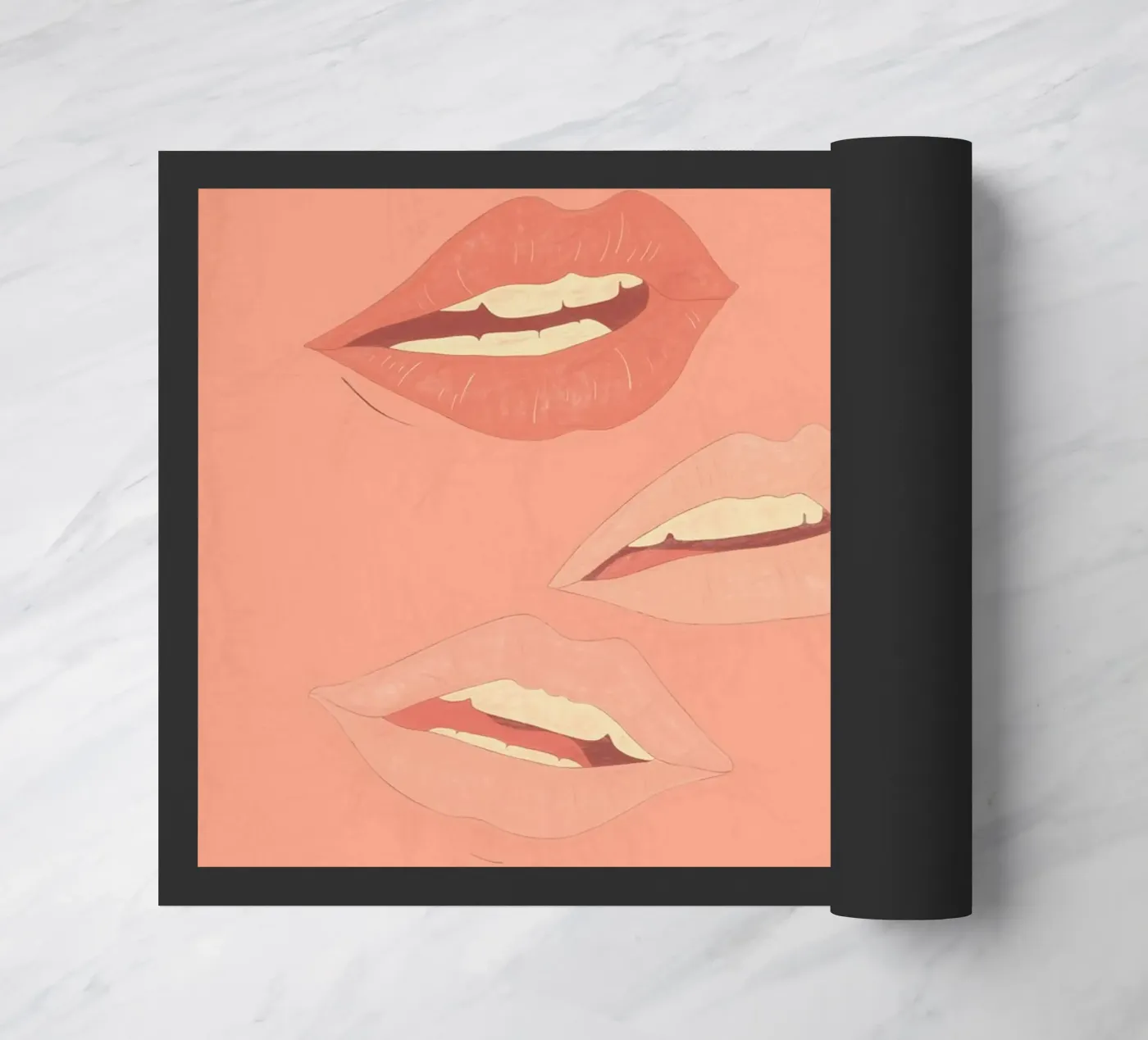 Labbra giocose zerbino da ThingDesign