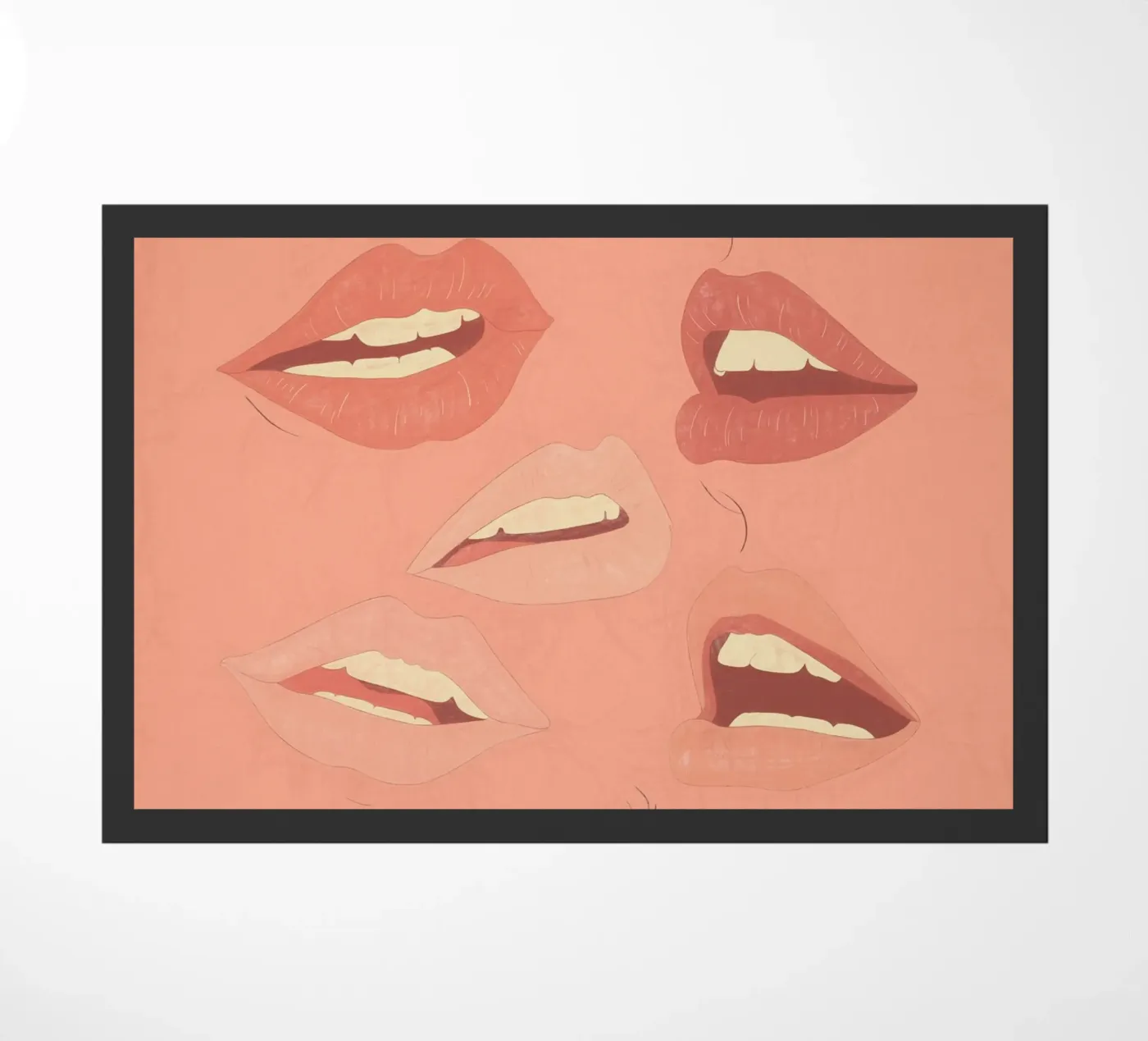 Labbra giocose zerbino da ThingDesign