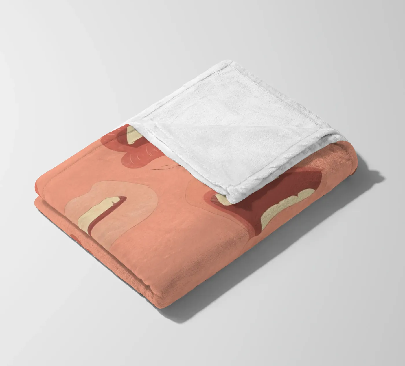 Speelse lippen fleecedeken van ThingDesign
