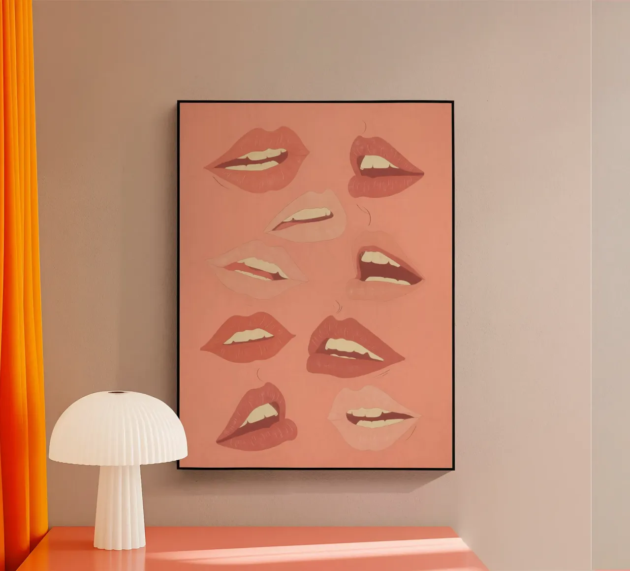 Labbra giocose plexiglass da ThingDesign