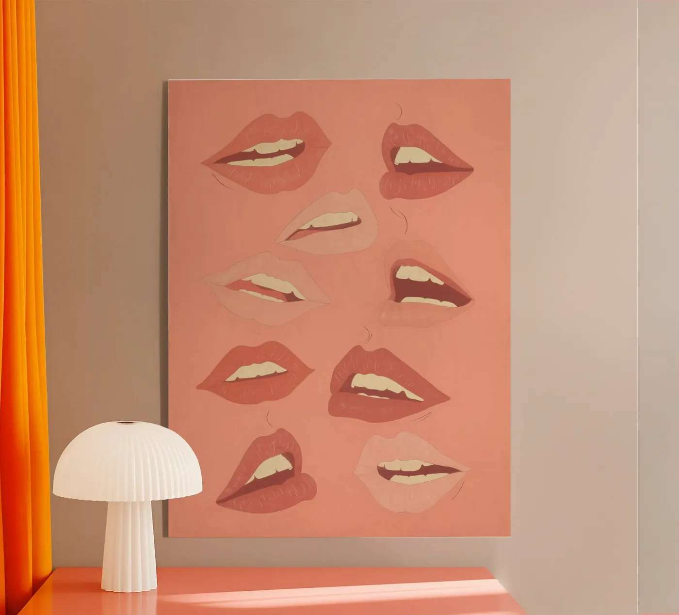 Speelse lippen acryl van ThingDesign