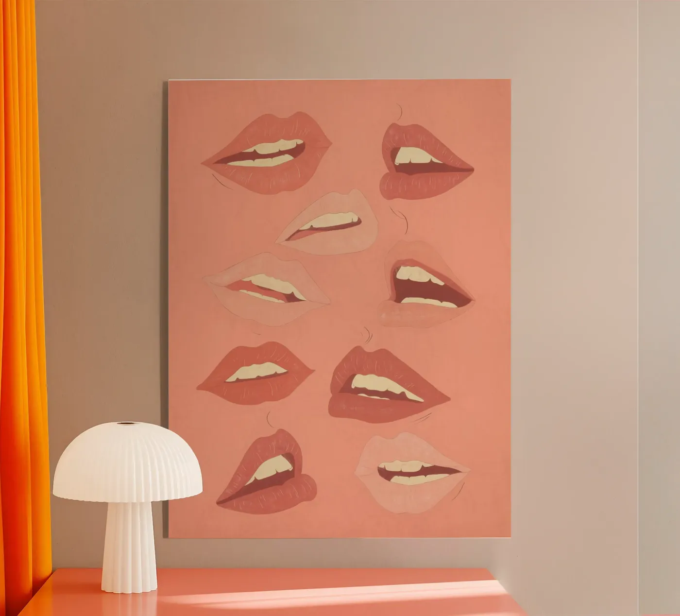 Labbra giocose plexiglass da ThingDesign