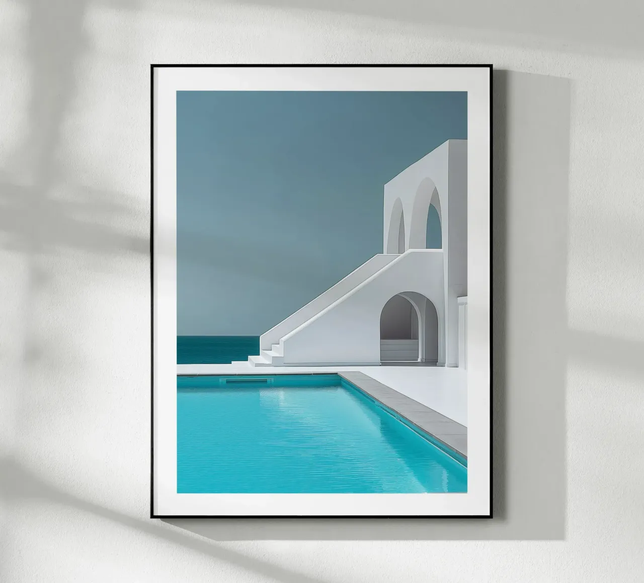 Modern Architecture with Turquoise Pool acrylic glass by DWA