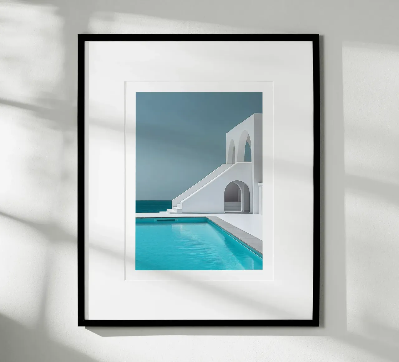 Modern Architecture with Turquoise Pool hahnemühle by DWA