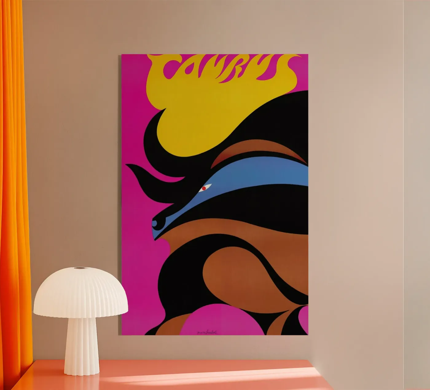 Taurus Acryl-Glas von Simboli Design