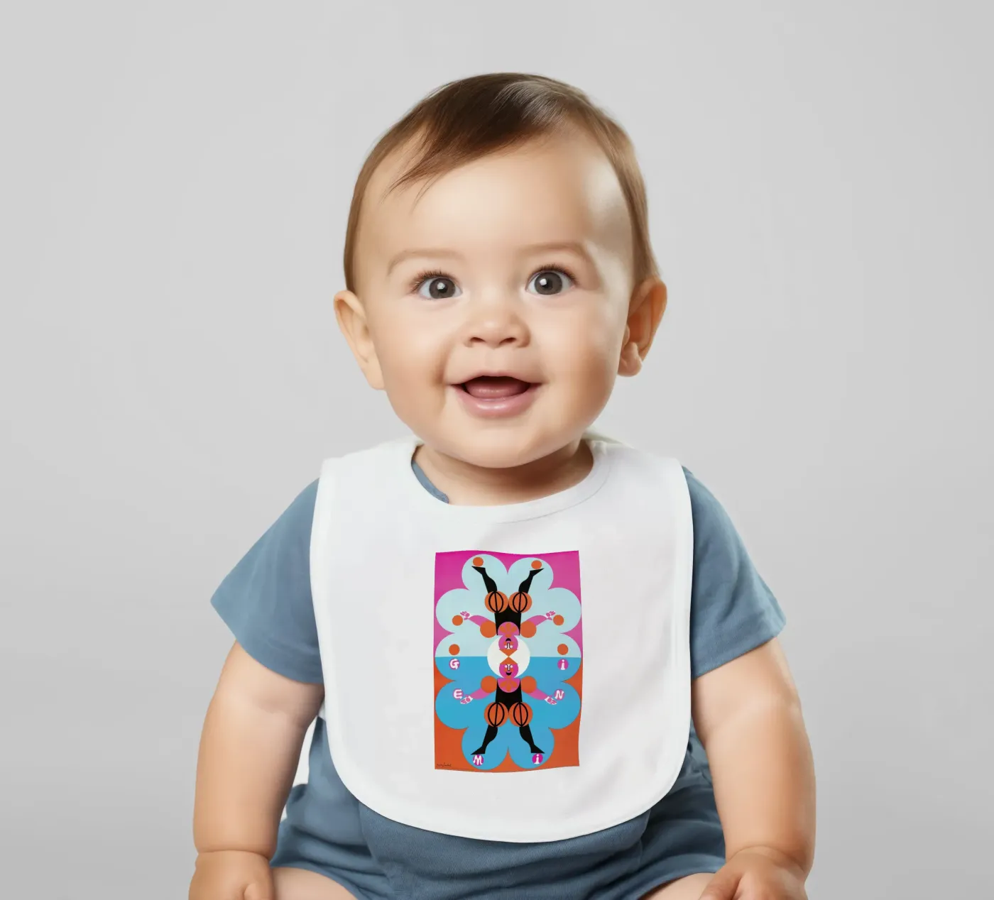 Gemini Babylätzchen von Simboli Design
