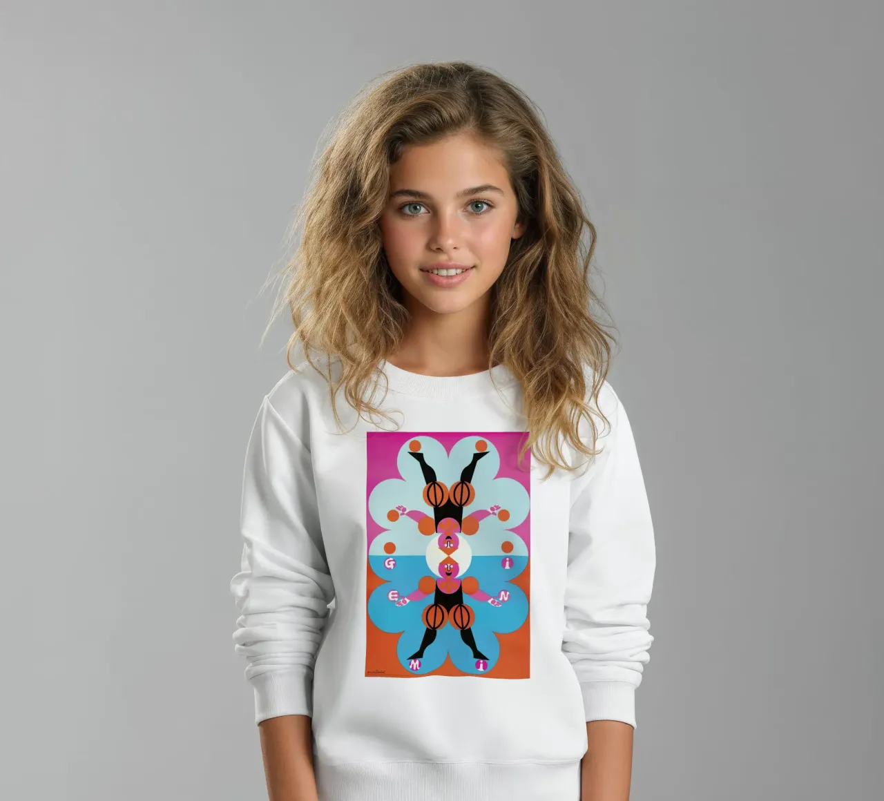 Gemini felpa bambino da Simboli Design