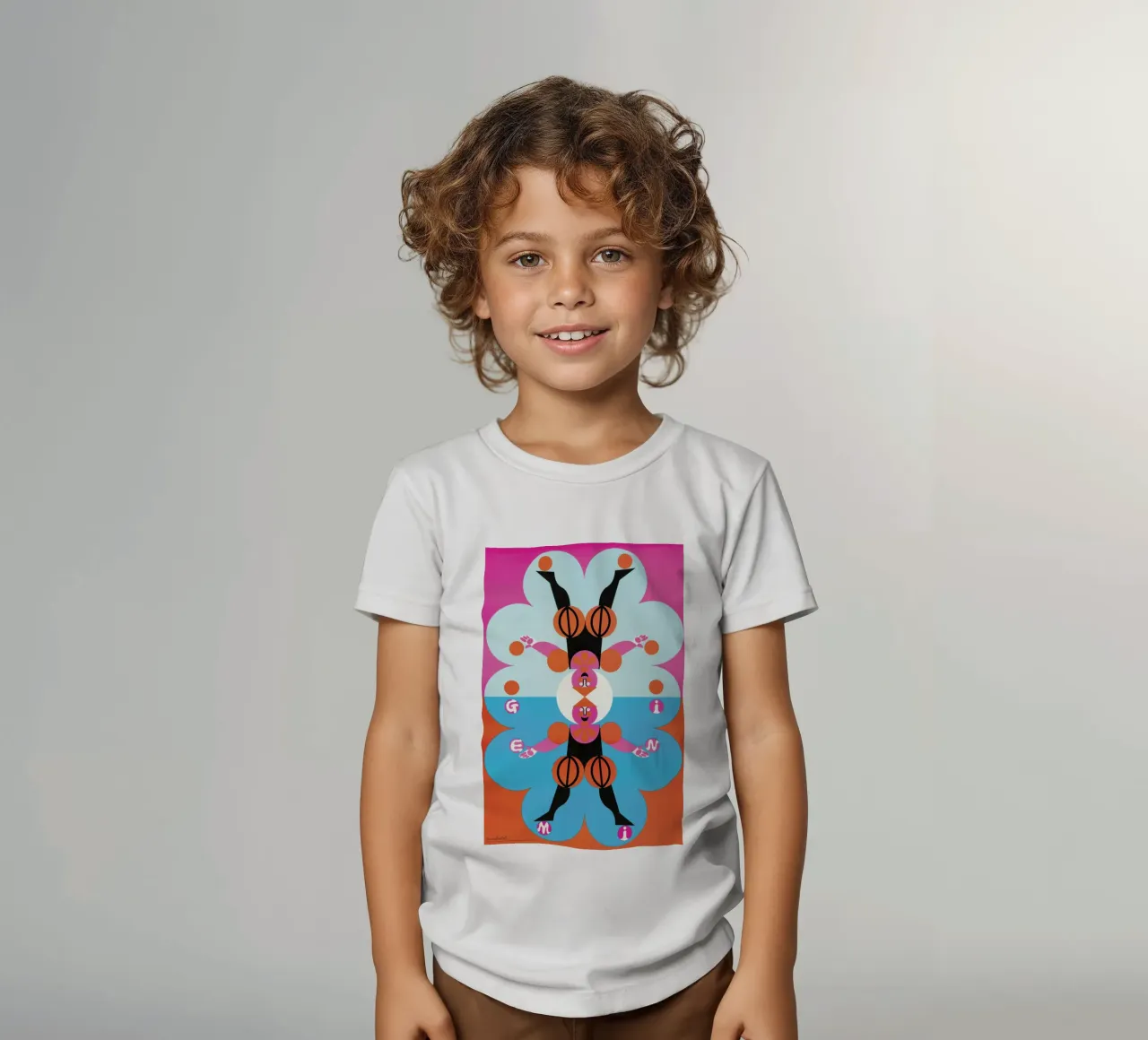 Gemini t-shirt bambini da Simboli Design