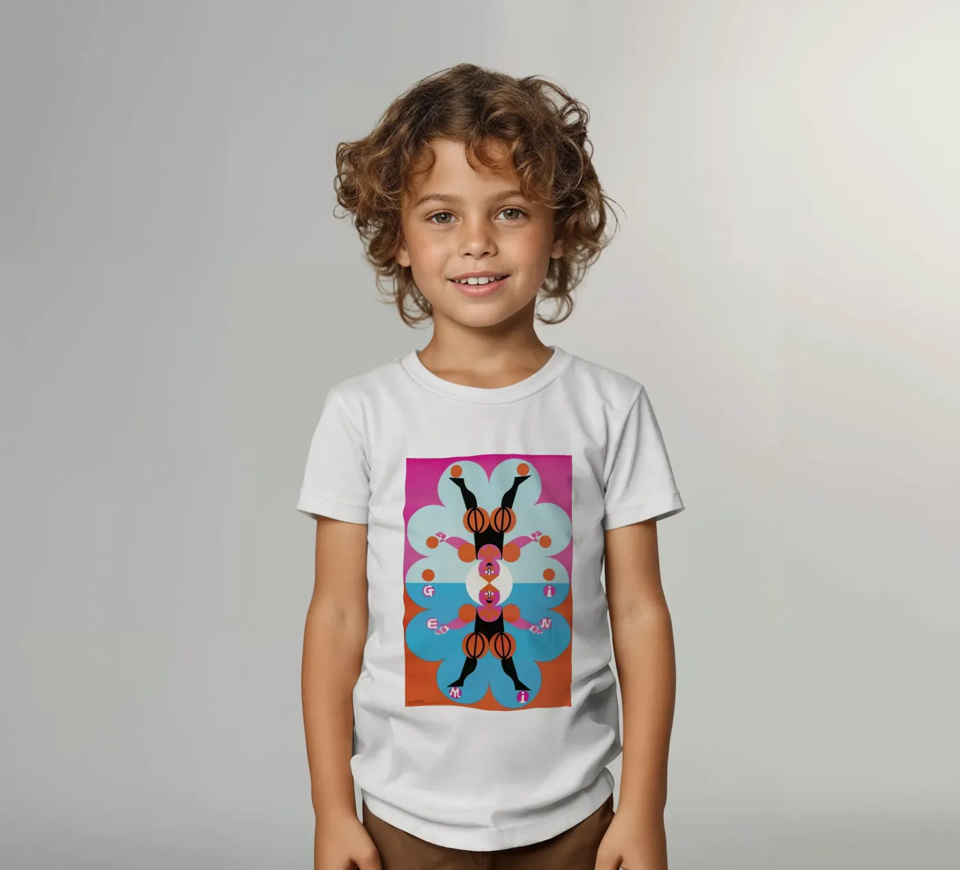 Gemini t-shirt bambini da Simboli Design
