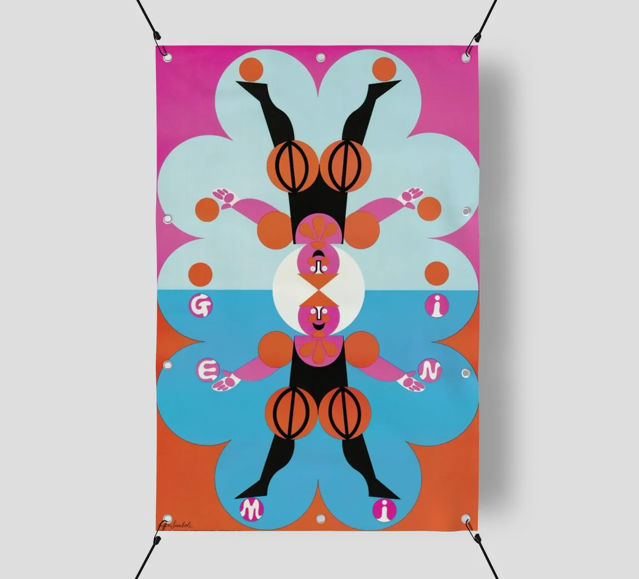 Gemini telo in pvc da Simboli Design
