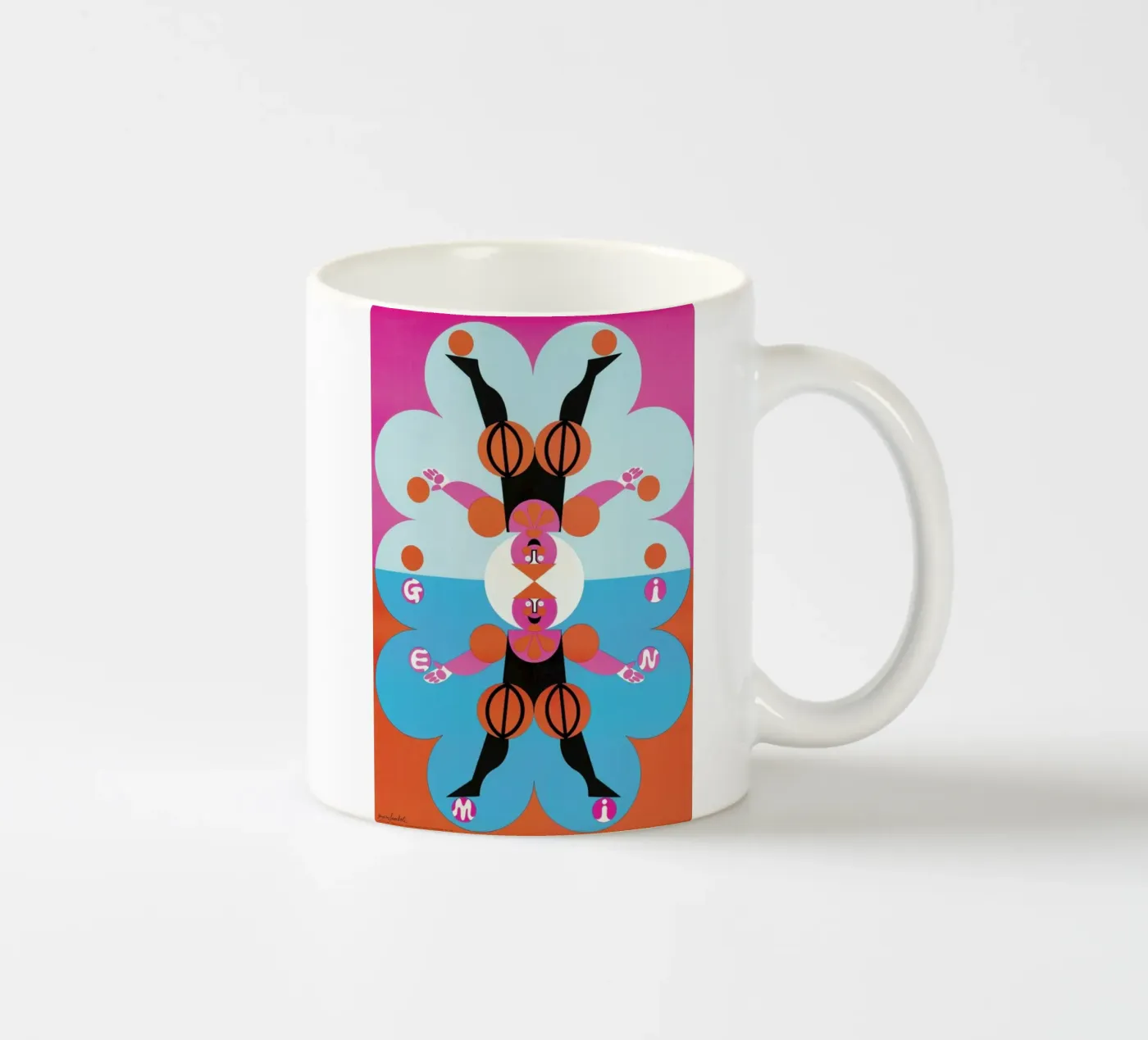 Gemini ceramic mug by Simboli Design