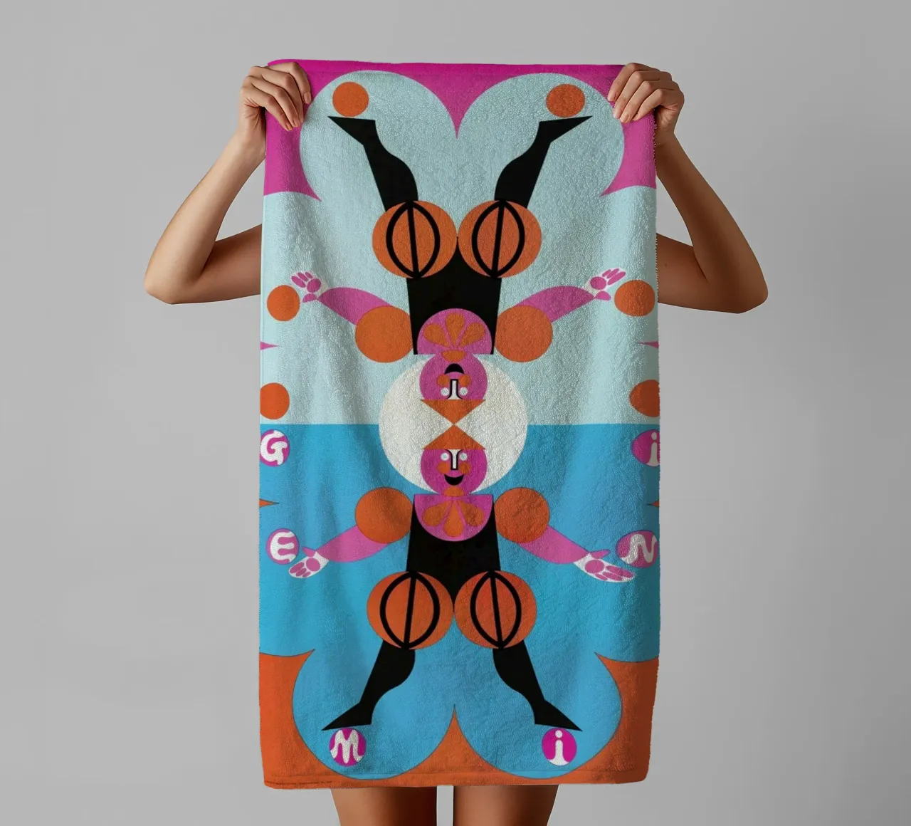 Gemini badhanddoek van Simboli Design